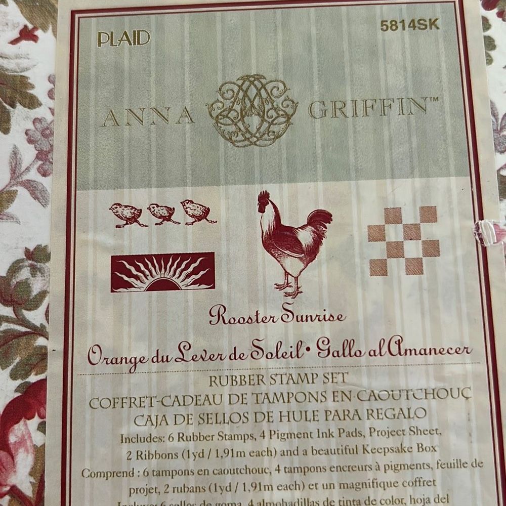Anna Griffen Rooster Stamp Set - Picture 3 of 5